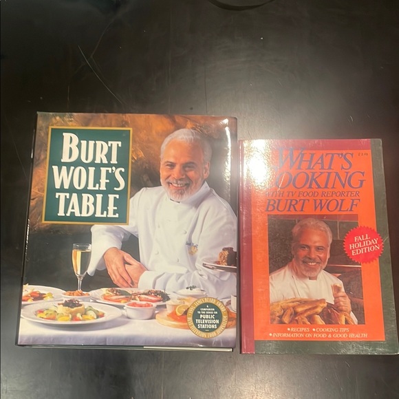 Burt wolf cook books set of 2 hardcover and paperback 1989 and 1994 - Picture 1 of 8